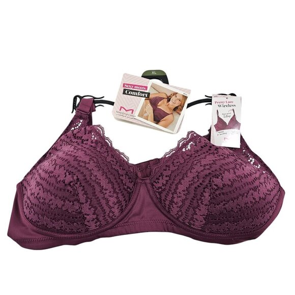 Maidenform Women's Comfort Crush Pretty Lace Lightly Lined Wireless Bra - NWT - Picture 13 of 16